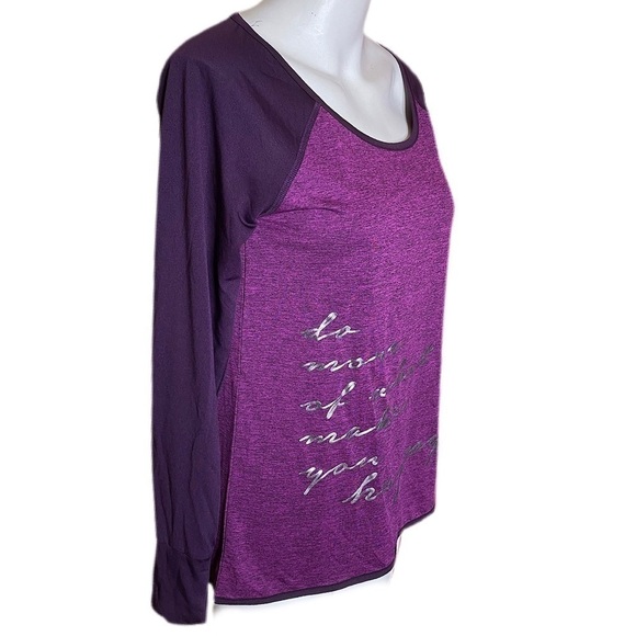 Reebok Speedwick Long Sleeve Breathable Top Purple - Picture 5 of 8